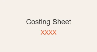 costing sheet