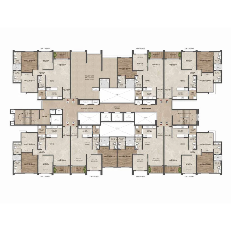 Refuge Floor Plan